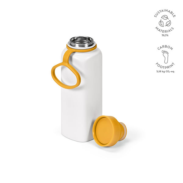 Bouteille en acier inoxydable recyclé 820 ml publicitaire | Ural Jaune foncé