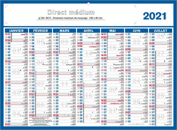 calendrier medium