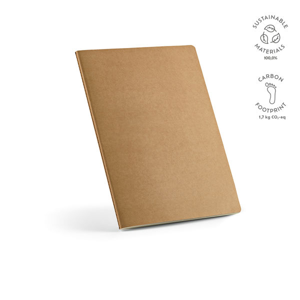 Carnet A4 en carton recyclé publicitaire | Bronte Naturel