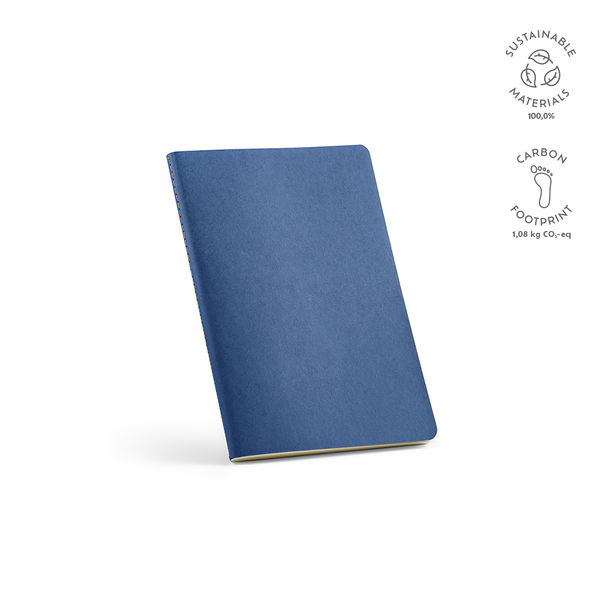 Carnet A5 en carton recyclé publicitaire | Bronte Bleu royal