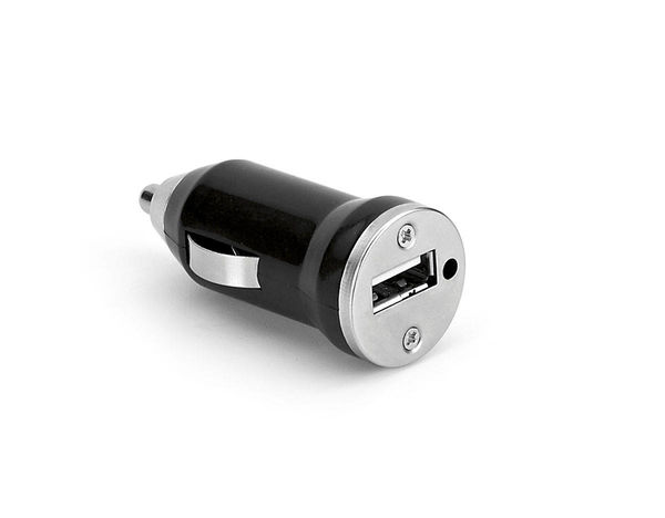 Chargeur USB pour voitures promotionnel Noir