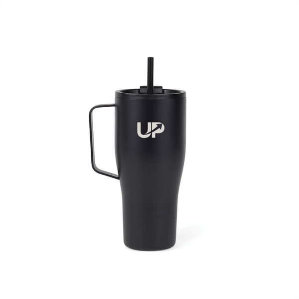 Mug paille publicitaire|Voyager Noir