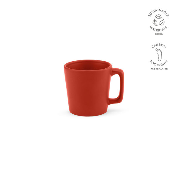 Mug céramique fintion mate 75 ml publicitaire | Thames Rouge