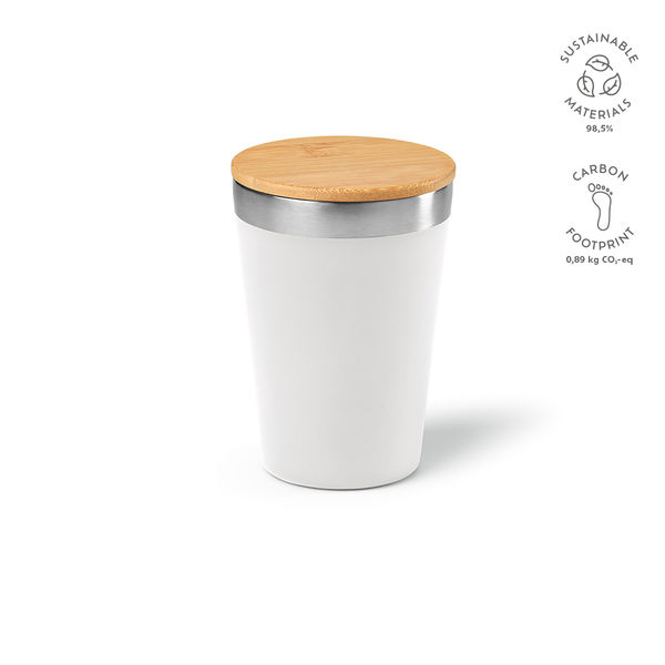 Mug de voyage 300 ml publicitaire | Don Blanc