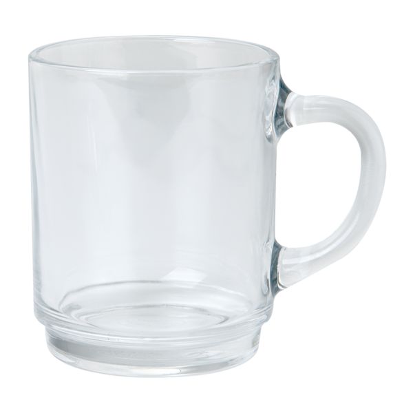 Mug transparent en verre trempé design conserve Luminarc 9 cl