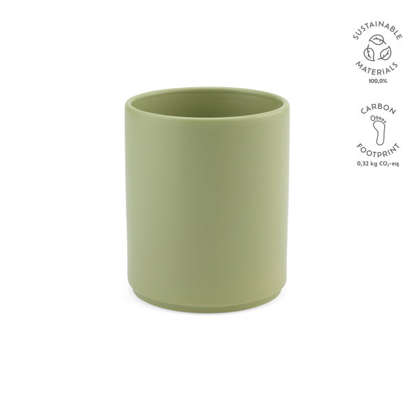 Tasse céramique sans anse 340 ml publicitaire | Tiber Vert paradis