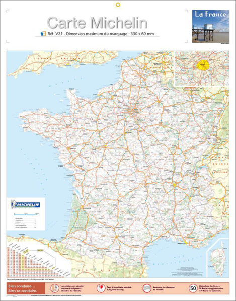 Verso calendrier : Map Michelin