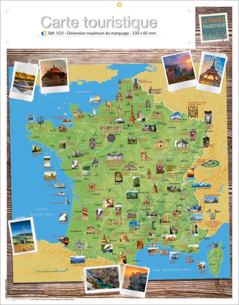 Verso calendrier : Map Tourisme