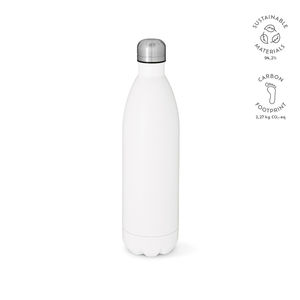 Bouteille acier inoxydable 1100 ml publicitaire | Mississippi Blanc