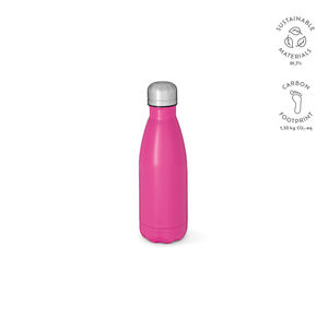 Bouteille acier inoxydable 430 ml publicitaire | Mississippi Fuchsia