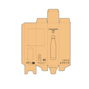 Bouteille acier inoxydable 535 ml publicitaire | Mississippi 11