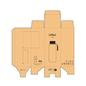 Bouteille en acier inoxydable recyclé 820 ml publicitaire | Ural 1