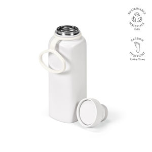 Bouteille en acier inoxydable recyclé 820 ml publicitaire | Ural Blanc