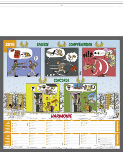 calendrier illustré BD humour 5