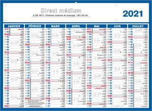 calendrier medium