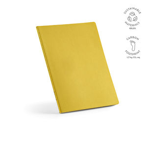 Carnet A4 en carton recyclé publicitaire | Bronte Jaune foncé