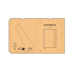 Carnet A5  couverture bois publicitaire | Steinbeck