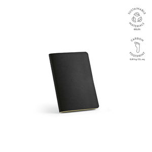 Carnet A6 en carton recyclé publicitaire | Bronte Noir