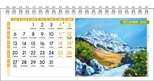 chevalet calendrier paysages et peintures 25