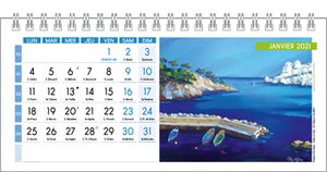 chevalet calendrier paysages et peintures 3