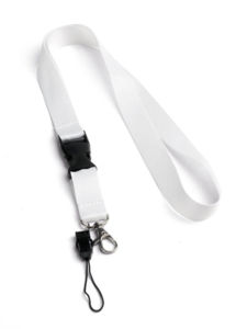 Lanyard publicitaire Blanc