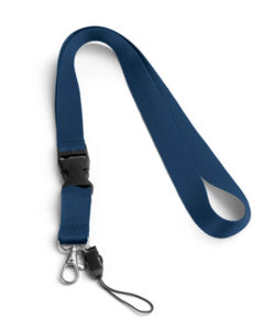 Lanyard publicitaire Bleu