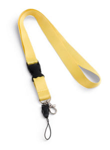 Lanyard publicitaire Jaune