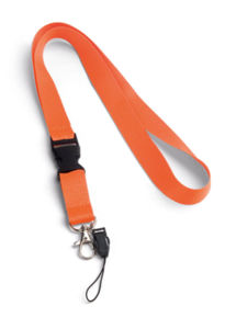 Lanyard publicitaire Orange