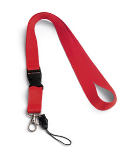 Lanyard publicitaire Rouge