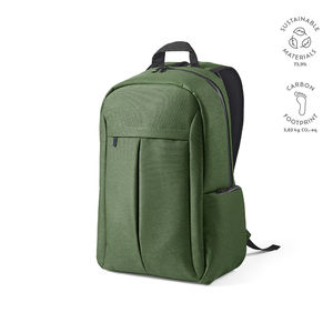 Sac à dos en nylon recyclé 22 L publicitaire | Madrid Vert militaire