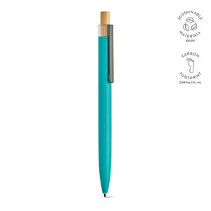 Stylo bille recyclé publicitaire | Tolkien Turquoise Argent