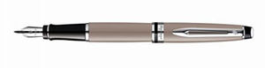 Stylo Waterman Plume Expert Acier Opaque gris fumé